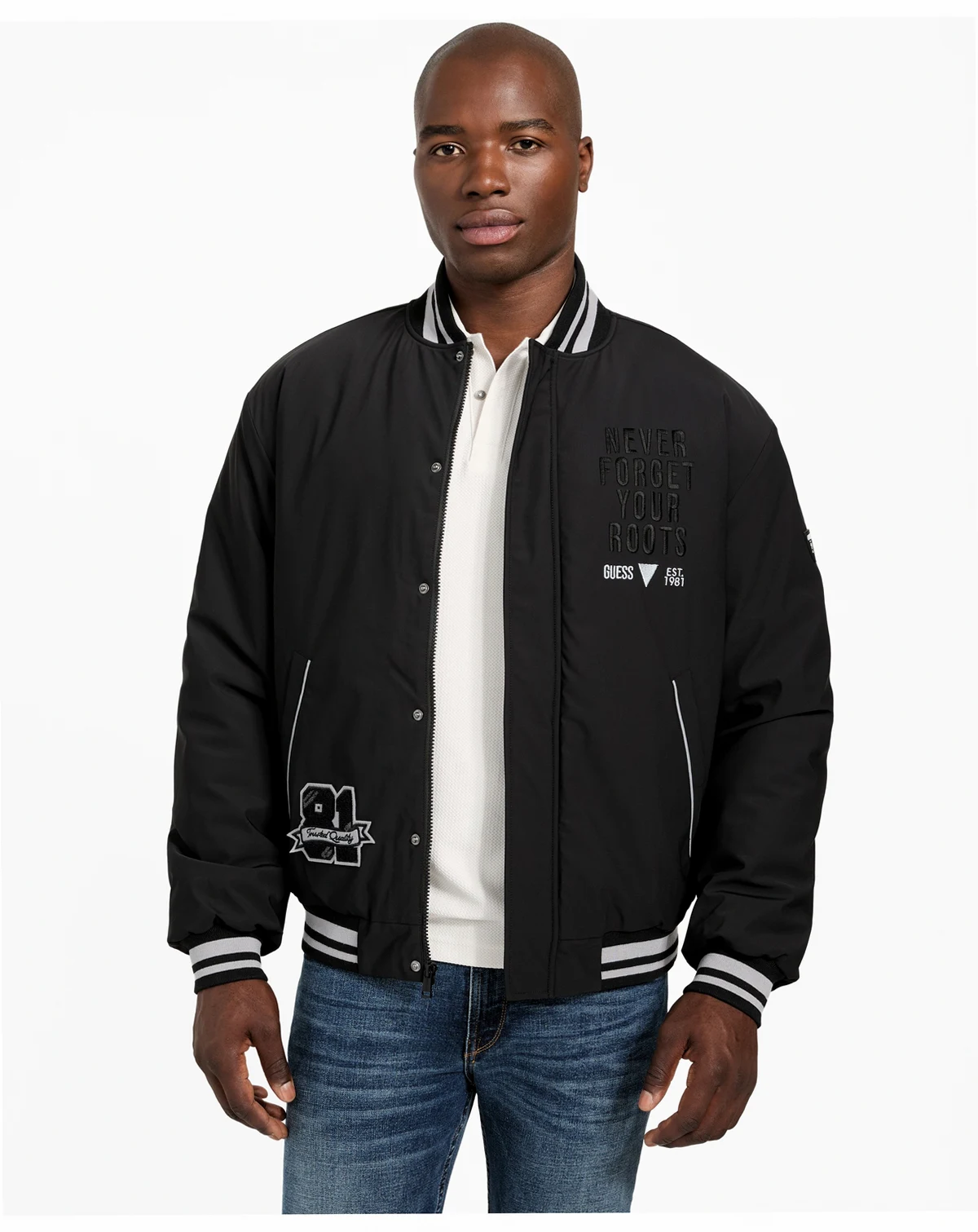 Men's Regular-Fit Varsity Bomber Jacket