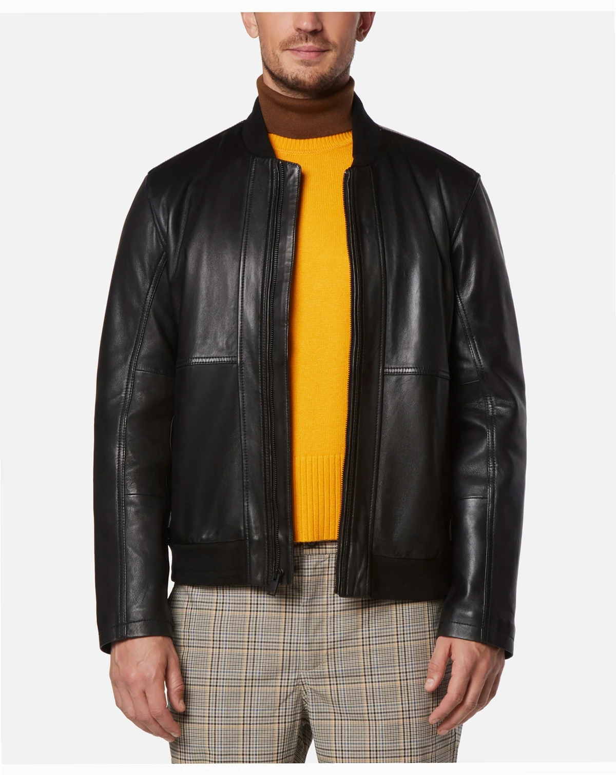 Men's MacNeil Smooth Leather Bomber Jacket