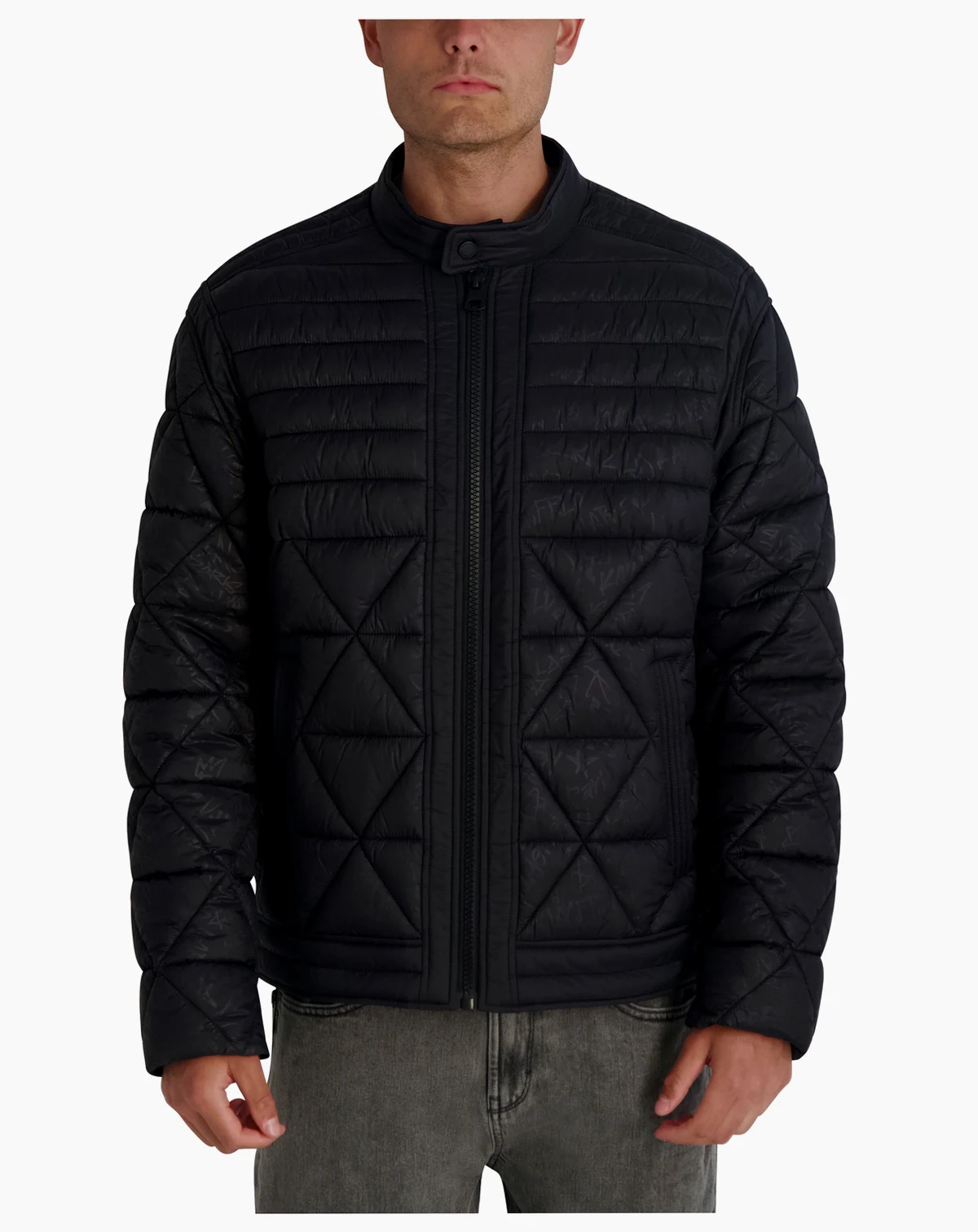 Men's Graffiti Karl Quilted Jacket
