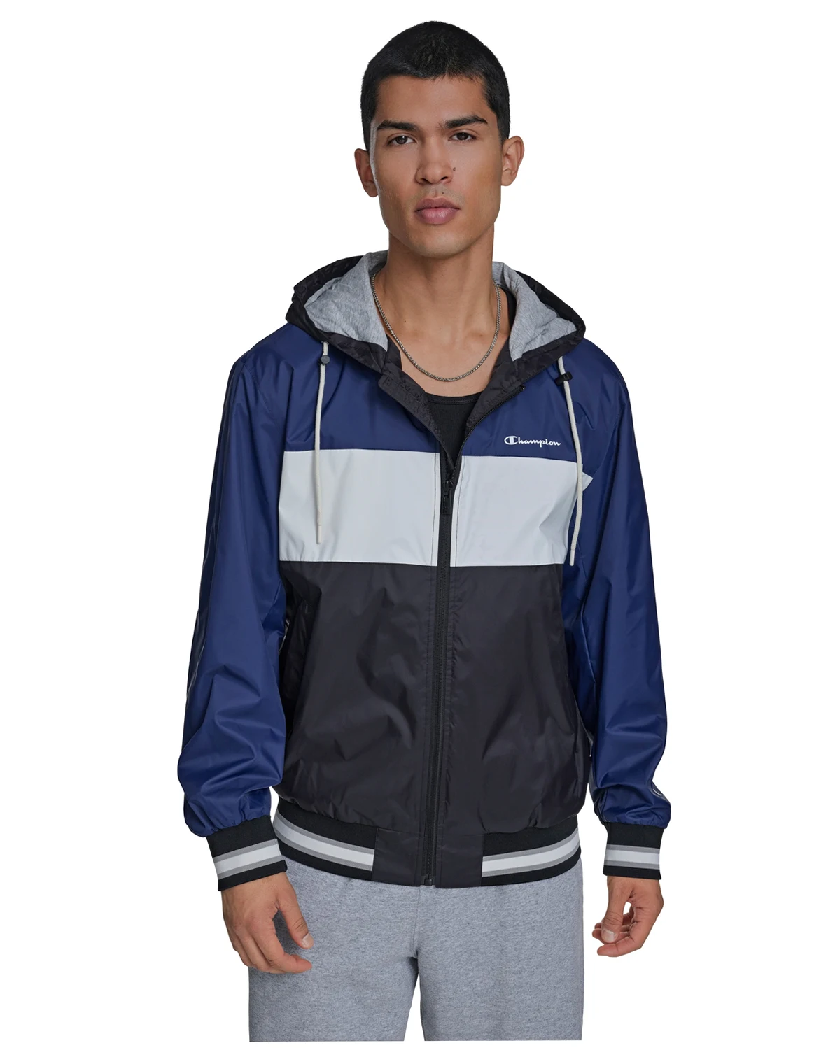 Men's Retro Hooded Rain Jacket