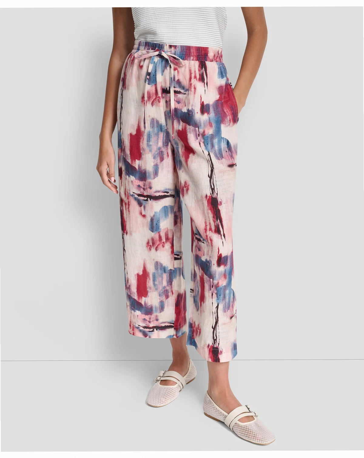Women's Mid Rise Printed Pants