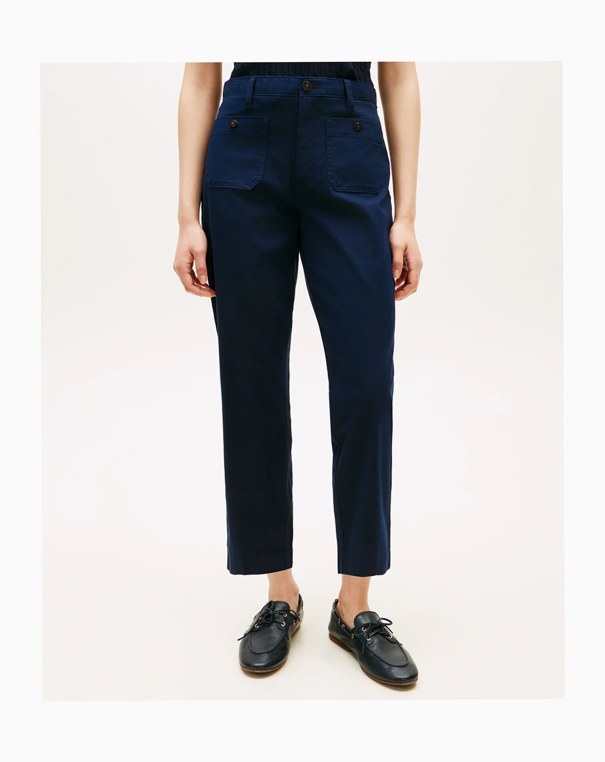 Women's Twill Patch Pocket Chinos Pants