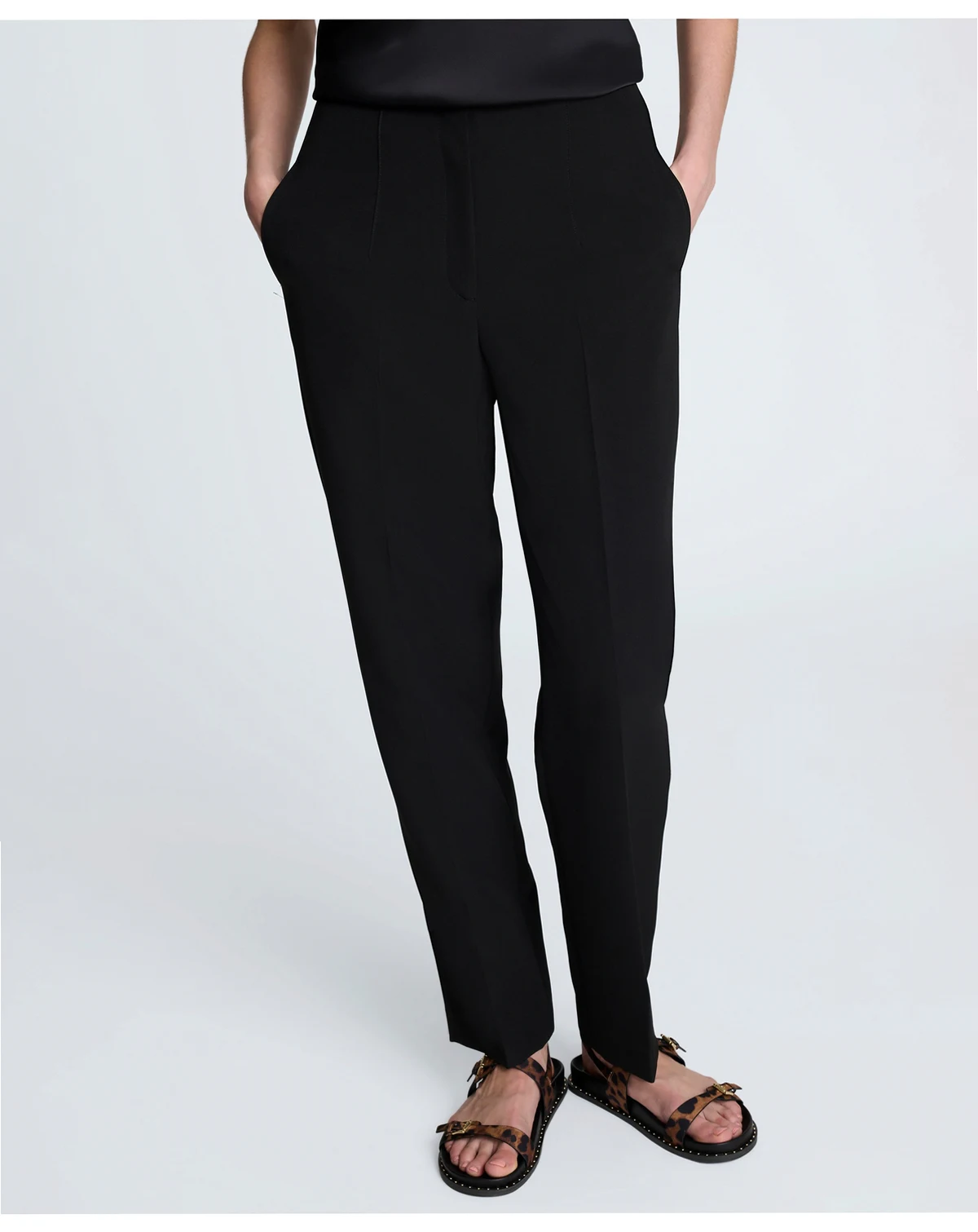 Women's Luxe Twill Straight-Leg Pants