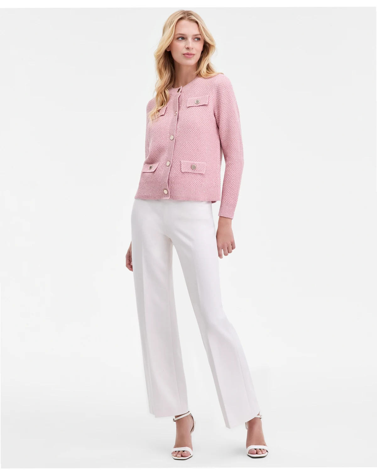 Women's Mid-Rise Wide-Leg Pull-On Pants