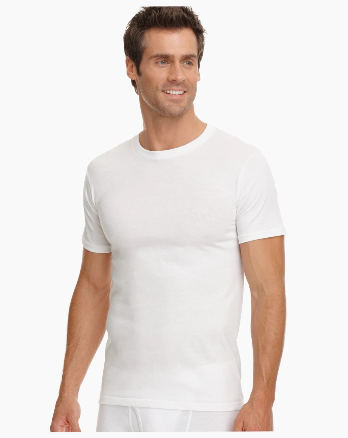 Men's Tagless 3-Pack Crew Neck Undershirts + 1 Bonus Shirt, Created for Macy's