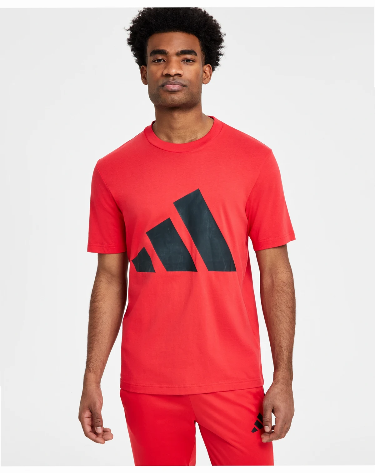 Men's 3-Bar Logo Graphic Cotton T-Shirt