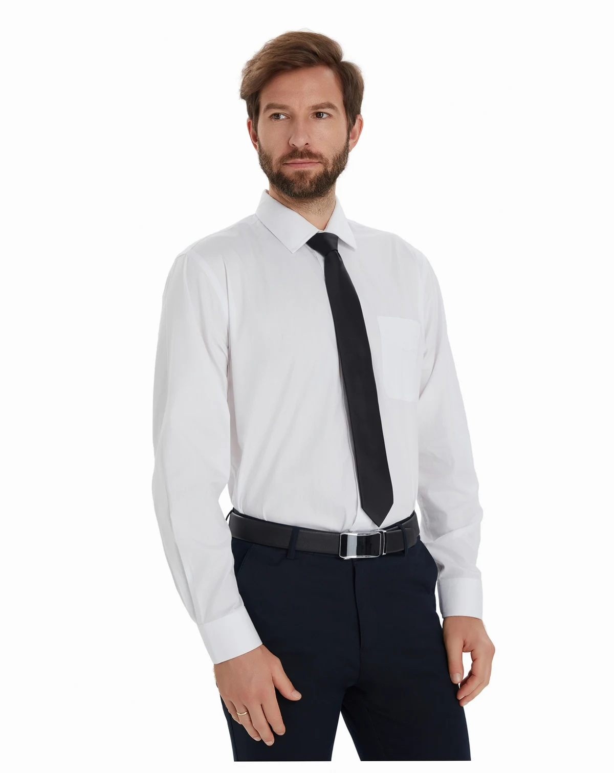 Men's Pinpoint Solid Dress Shirt, Macy's Exclusive