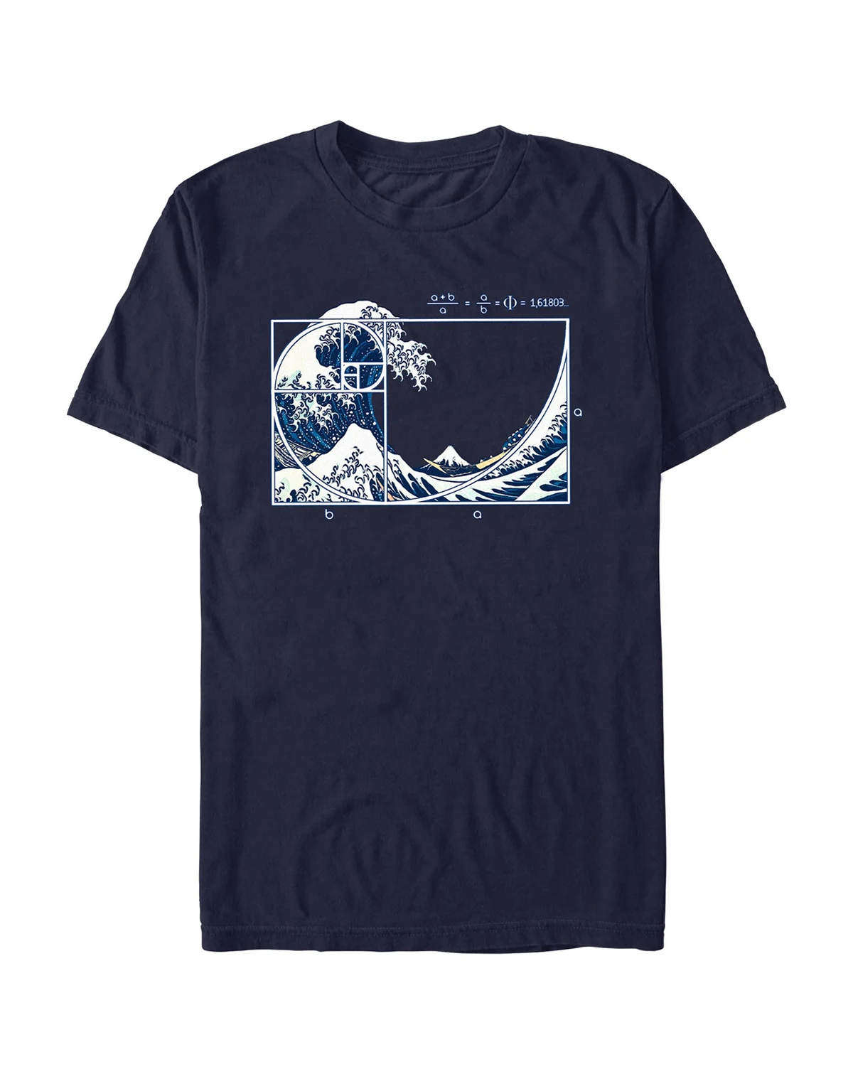 Men's The Great Fibonacci Wave Short Sleeve T-Shirt