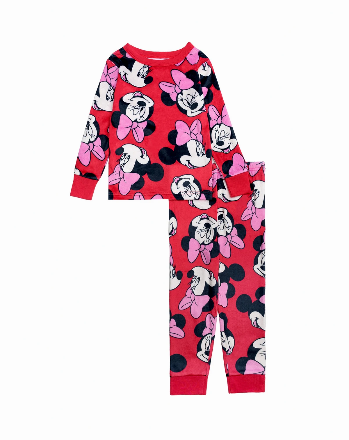 Girls' 2T-4T Print Top and Pants Pajama, 2-Piece Set
