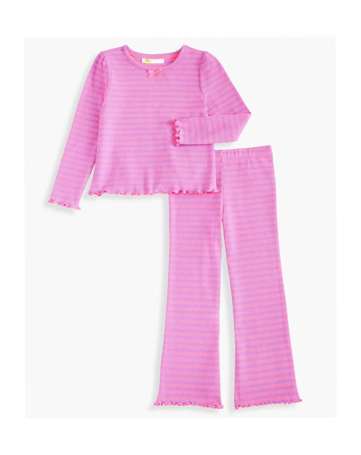 Girls Toddler 2T-4T Striped Rib Top and Pants, 2-Piece Set, Macy's Exclusive