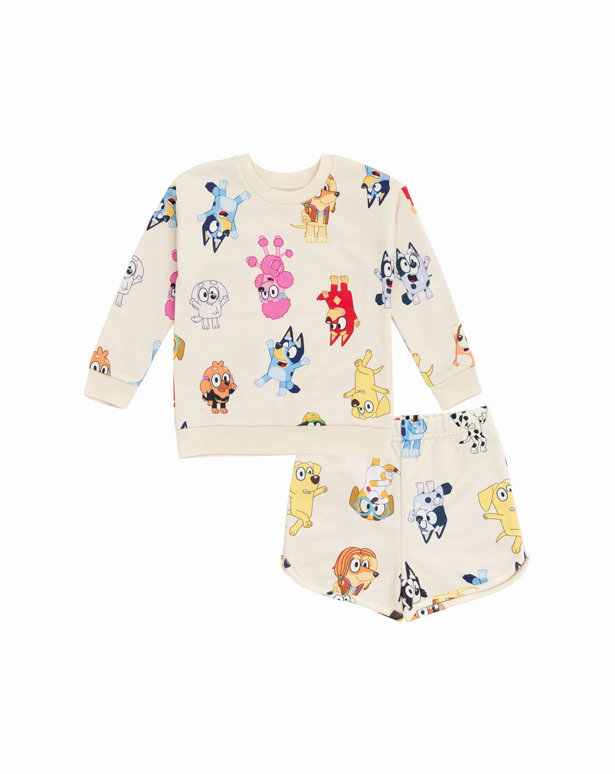 Toddler Girls French Terry Sweatshirt and Shorts