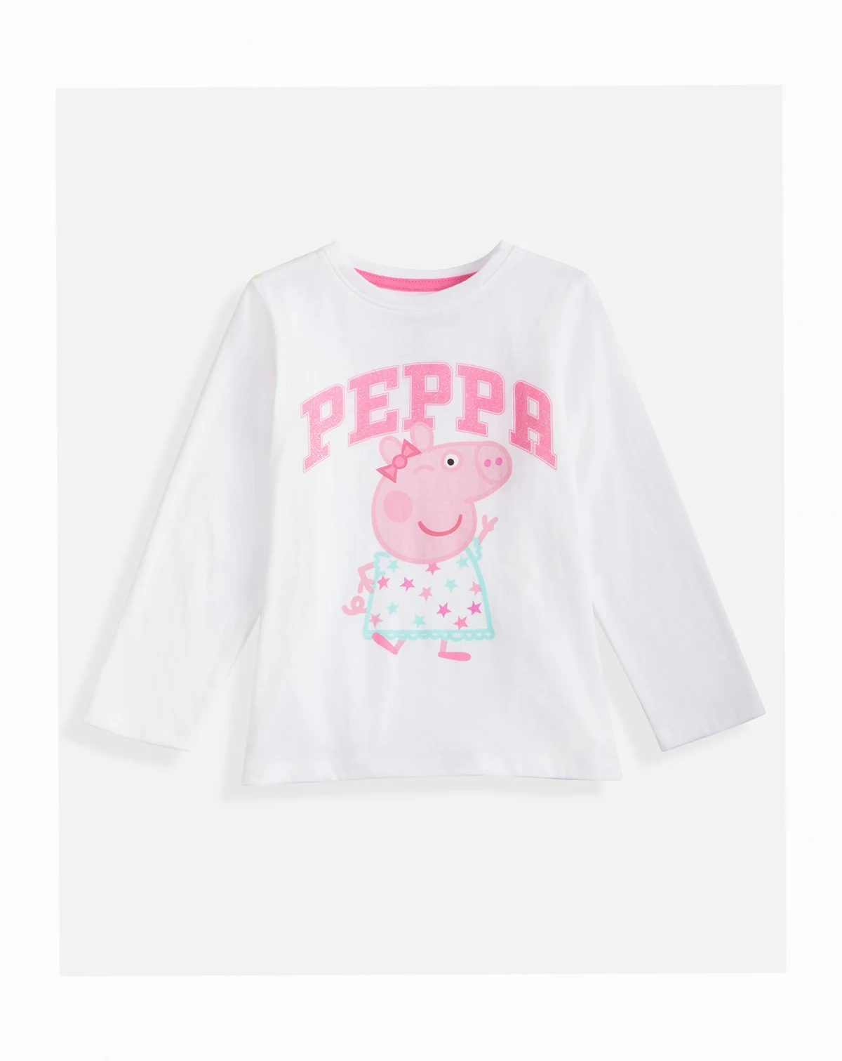 Girls Toddler 2T-4T Winking Peppa Long-Sleeve T-Shirt, Macy's Exclusive