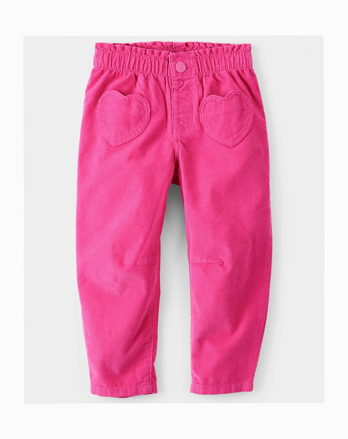 Girls' Toddler 2T-5T Heart Pocket Barrel Elastic Waistband Pants