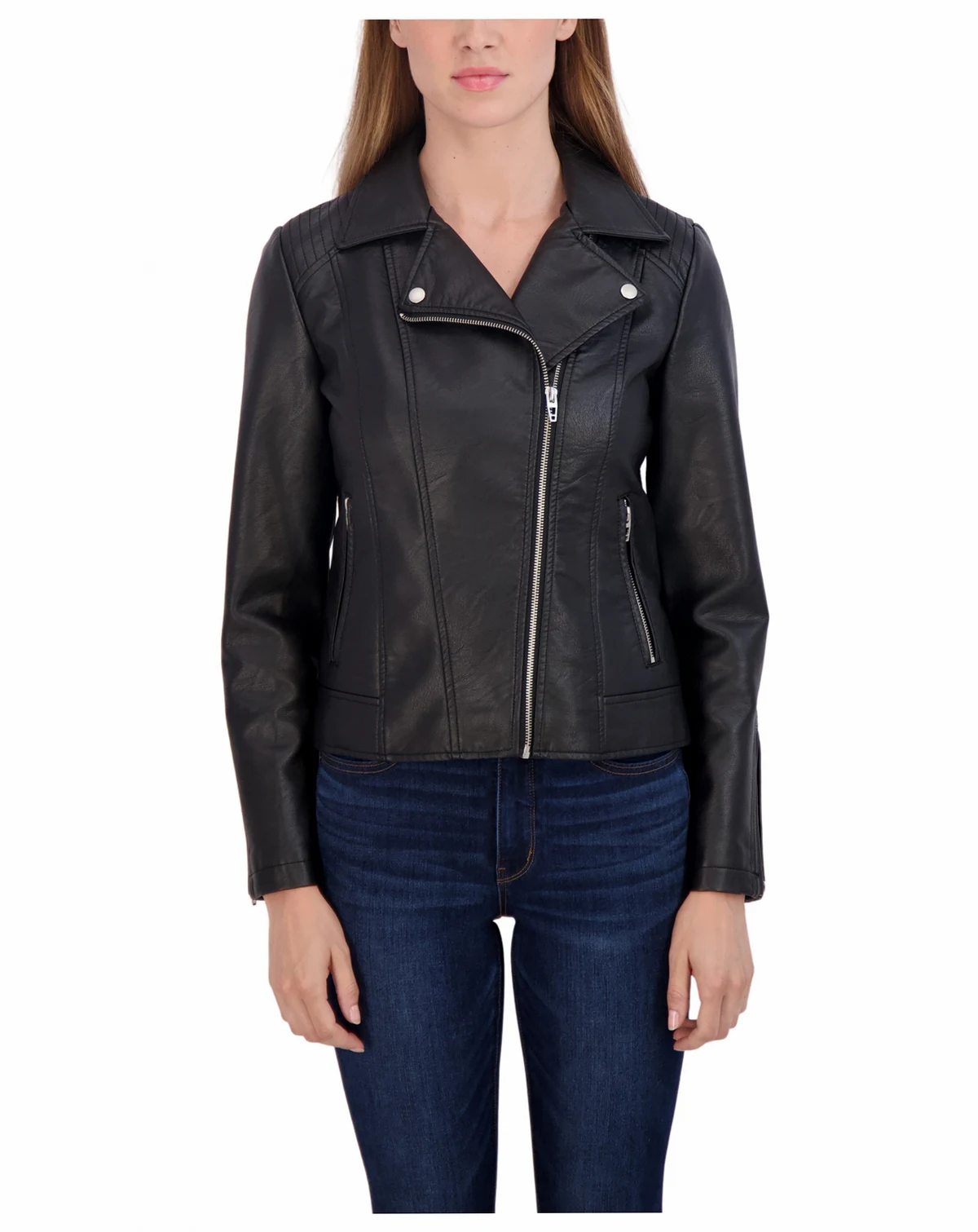 Women's Faux Leather Biker Jacket