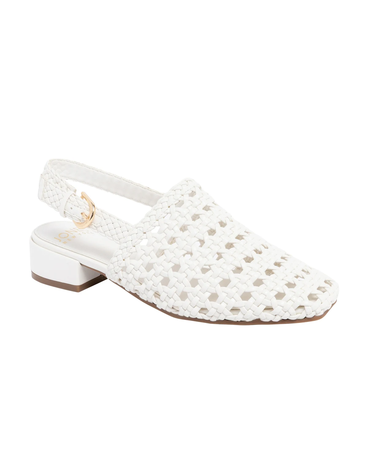 Women's Mateson Woven Block Heel Slingback Flats