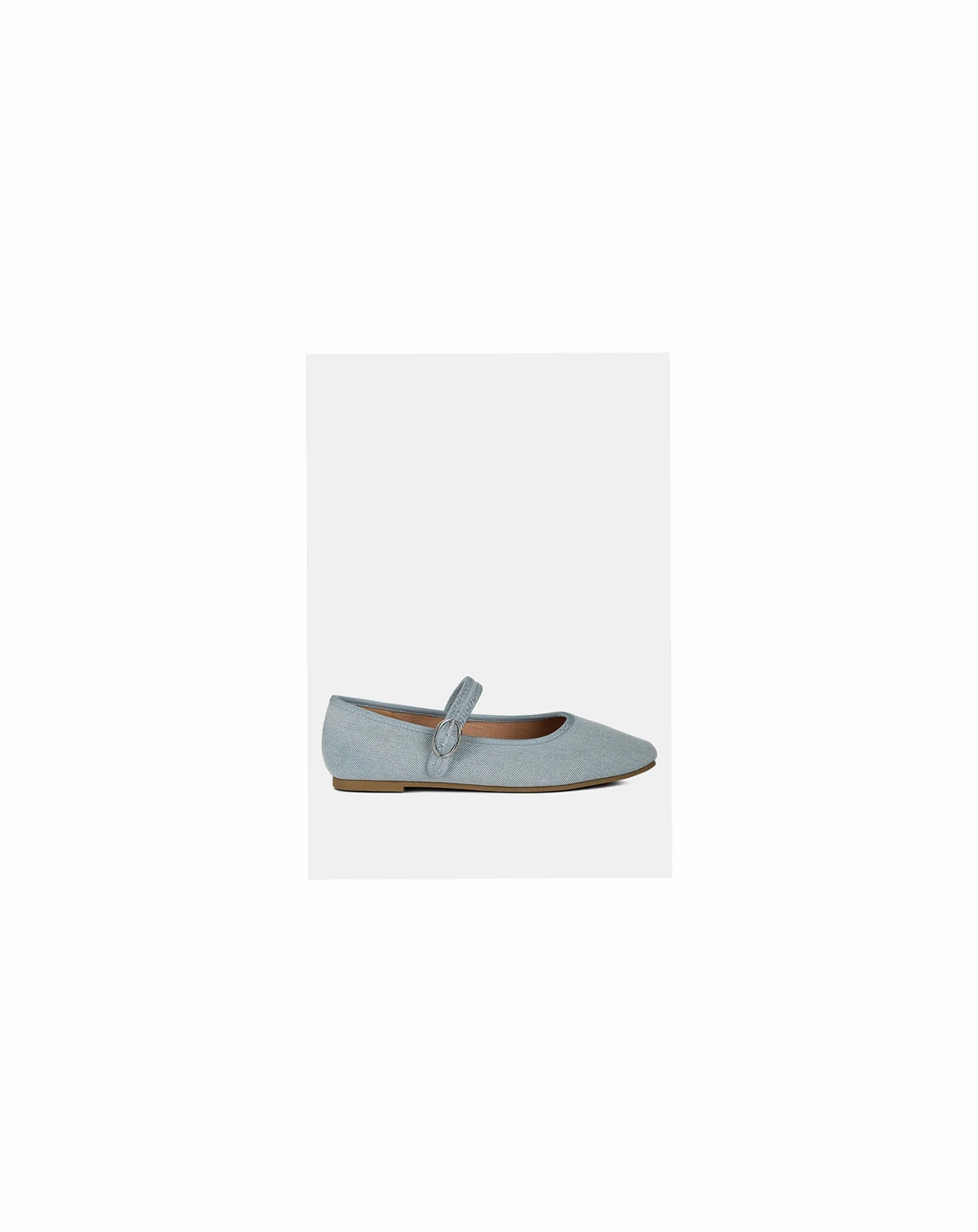 Womens Iker Classic Denim Pin Buckle s Ballerinas
