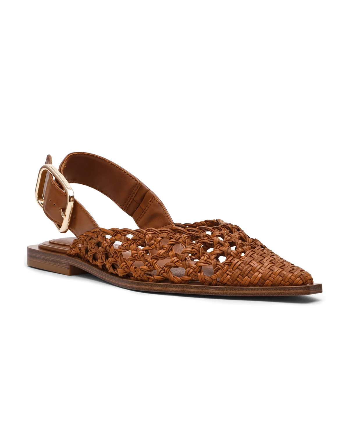 Women's Shay-C Crochet Detail Slingback Ballet Flats