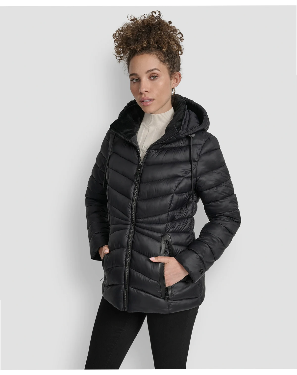 Women's Zipper-Front Coat