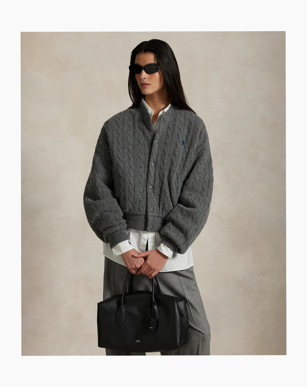 Women's Cable Bomber Jacket