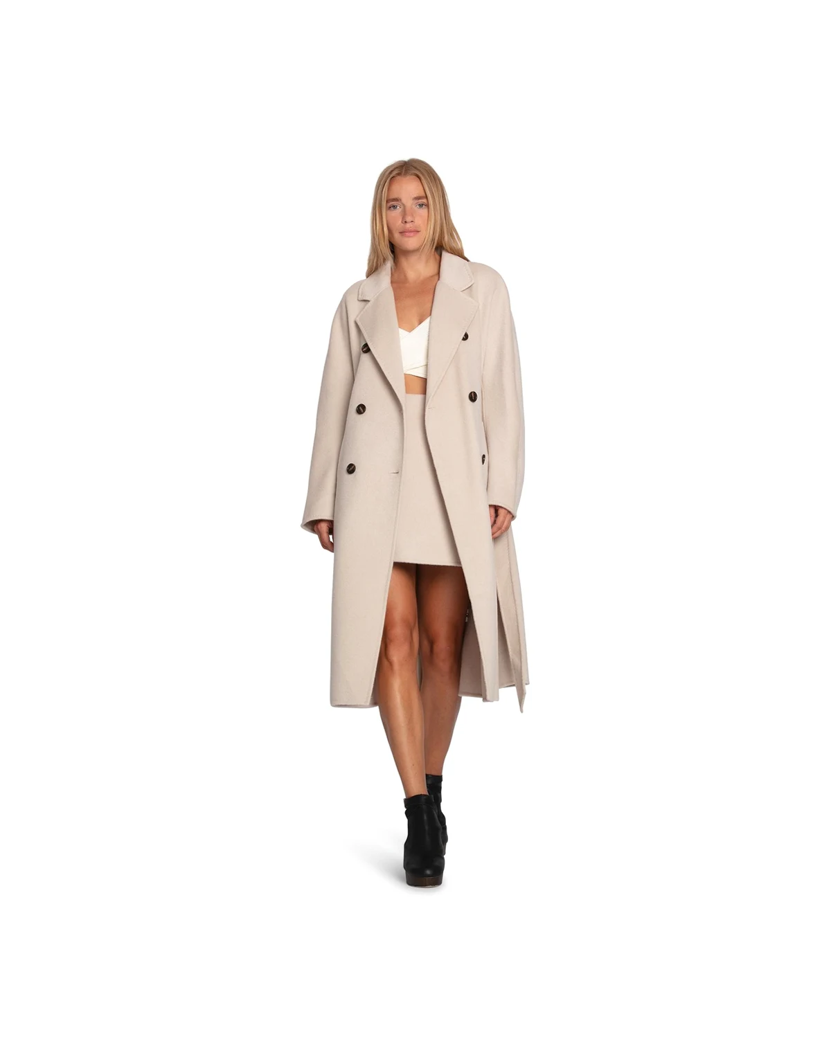 Women's Real Love Double Breasted Maxi Coat