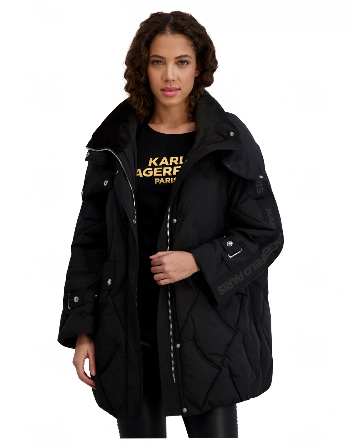 Women's Hooded A-Line Puffer Coat