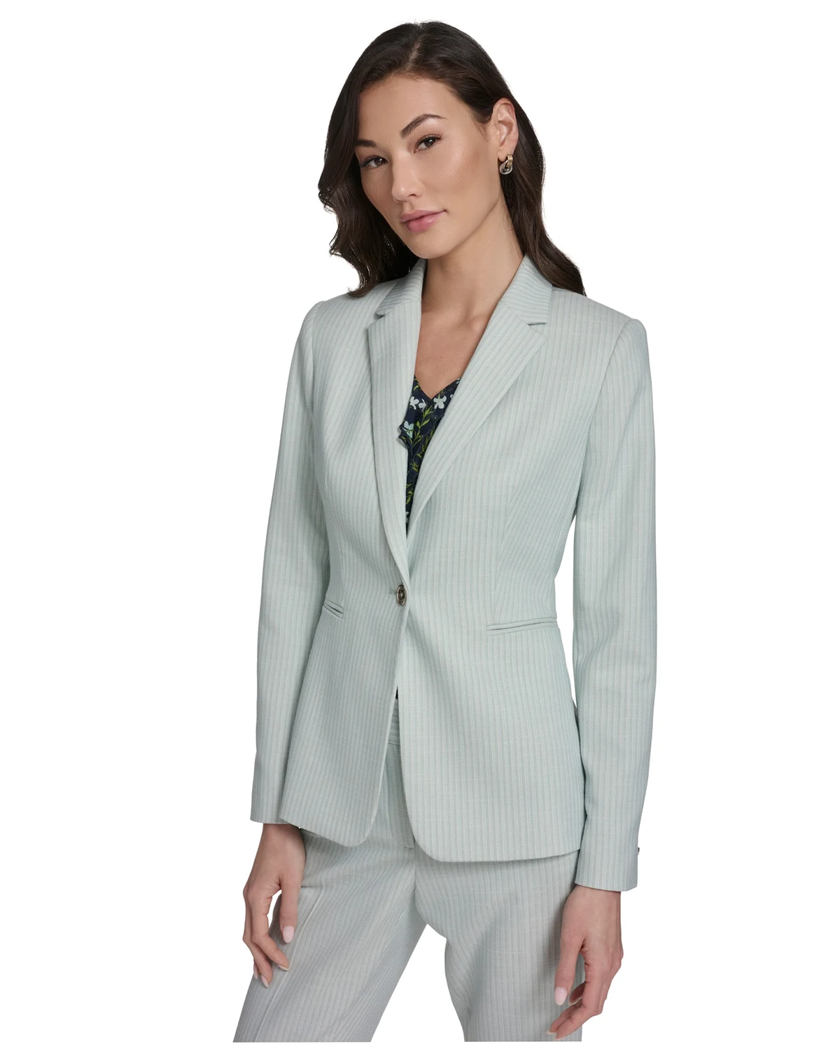Women's Slim Fit Tonal Stripe Blazer