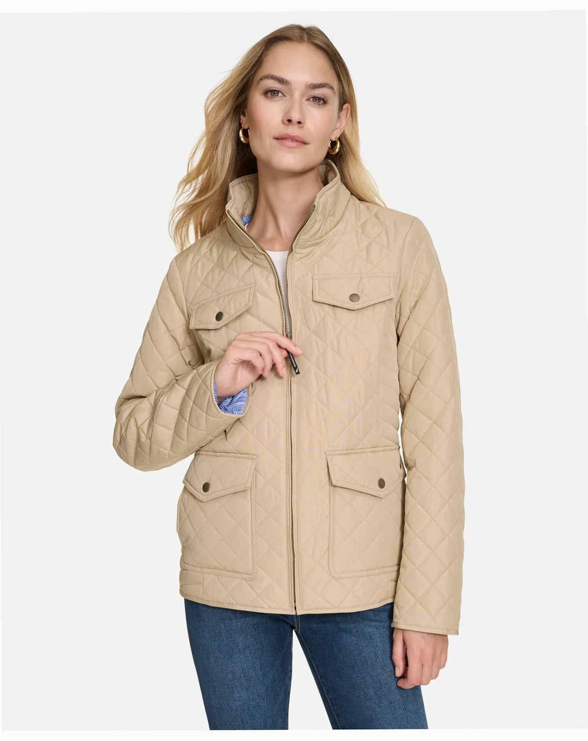 Nautica Women's Solid Quilted Jacket