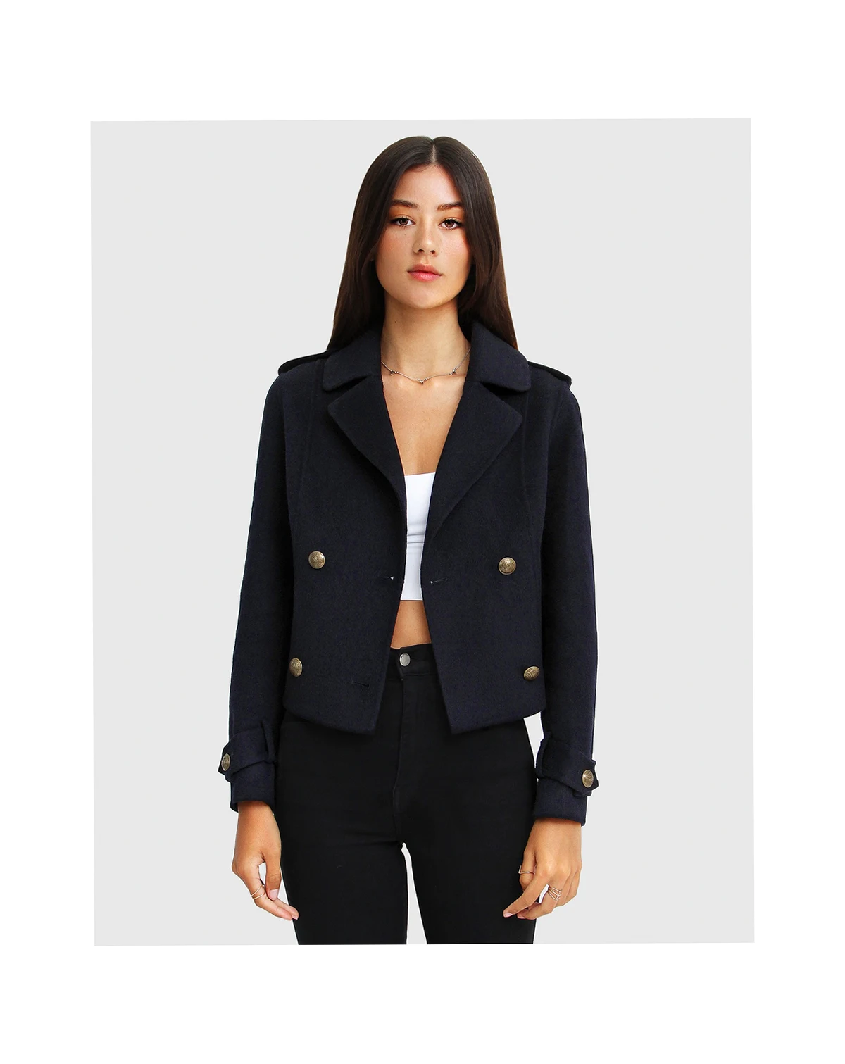 Better Off Military Peacoat Women's