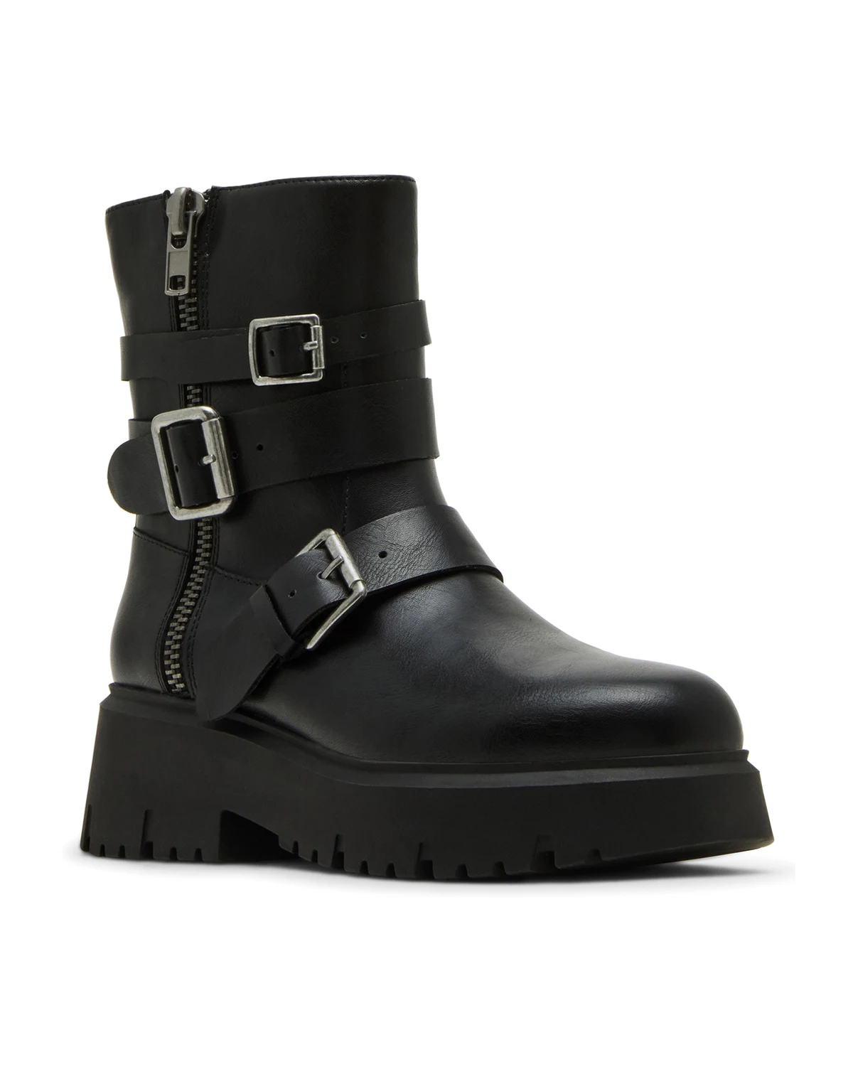 Women's Mally Moto Buckle Lug Sole Boots