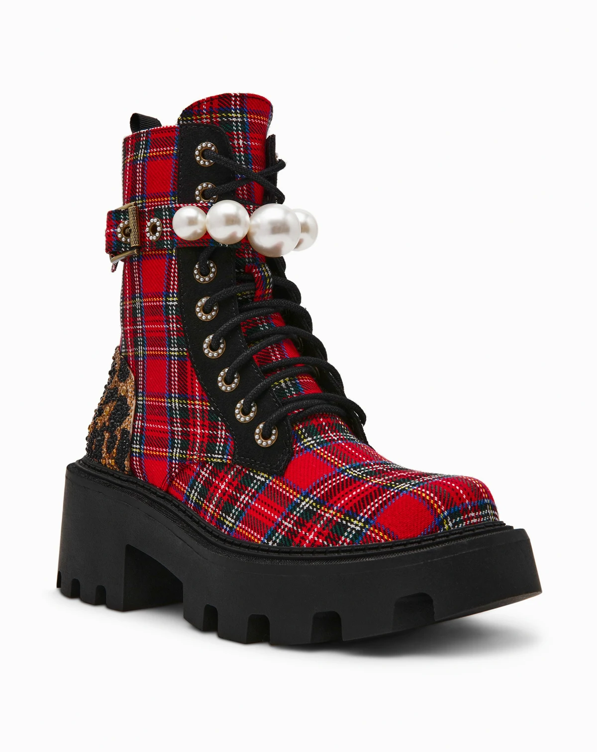 Women's Jonnie Embellished Combat Booties