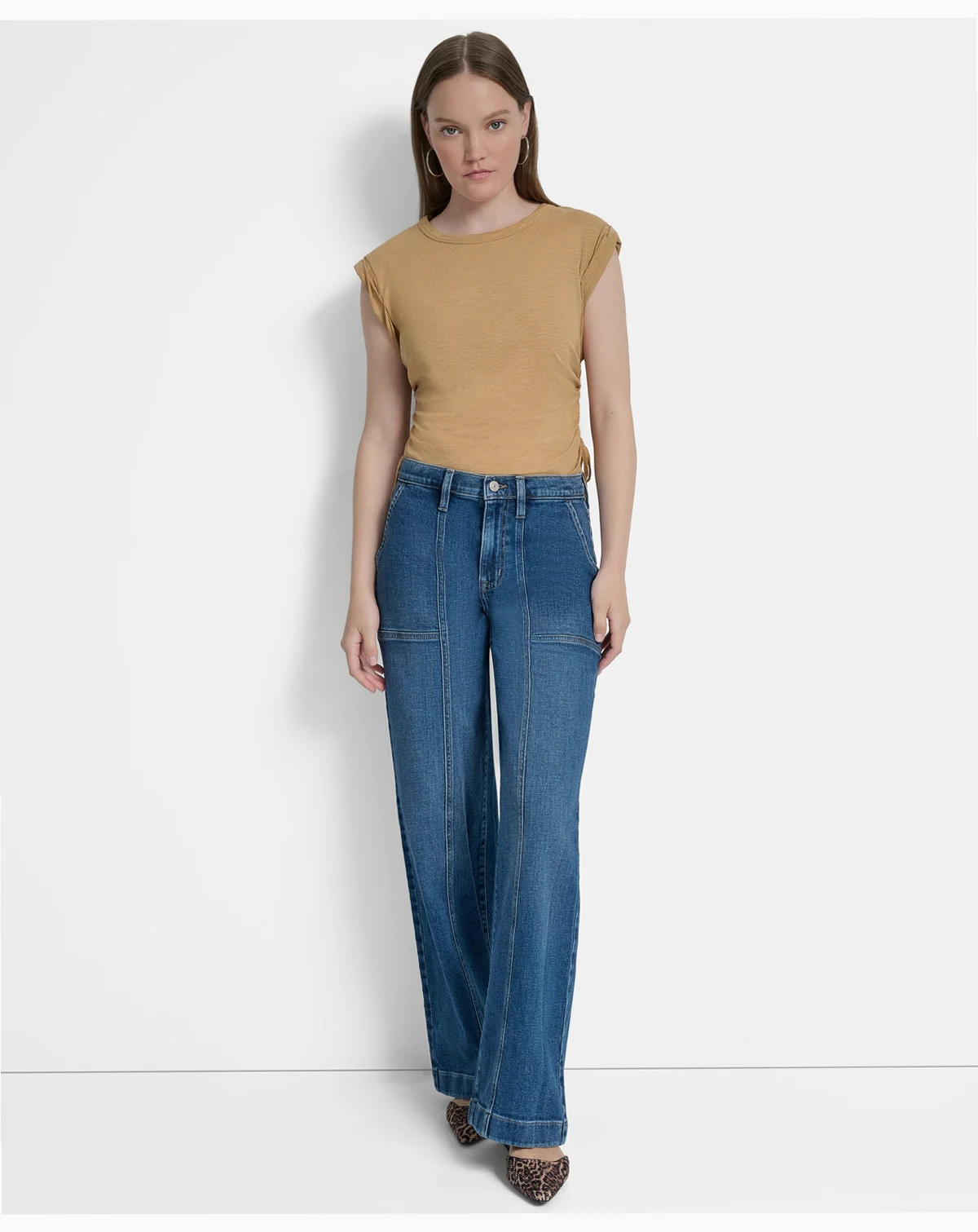 Women's High-Rise Utility Wide-Leg Jeans