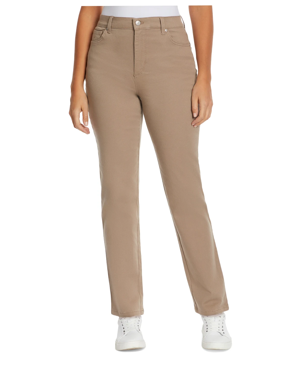 Women's Amanda Colored Twill Straight-Leg Jeans,in Regular, Short & Long