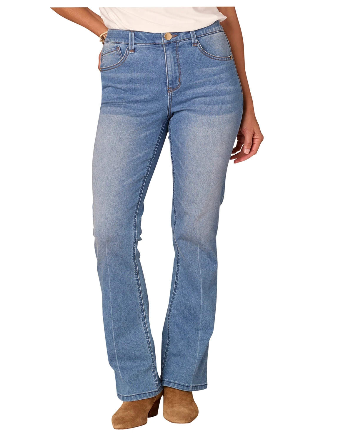 Women's "Ab"Solution High Rise Itty Bitty Bootcut Jeans