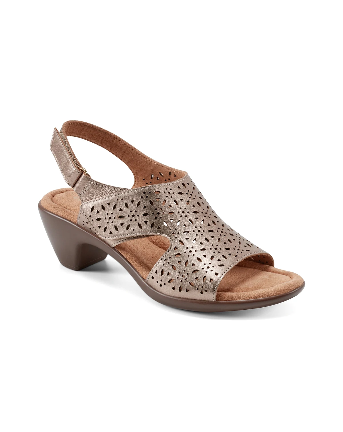 Women's Calix Laser Cut Leather Slingback Sandals