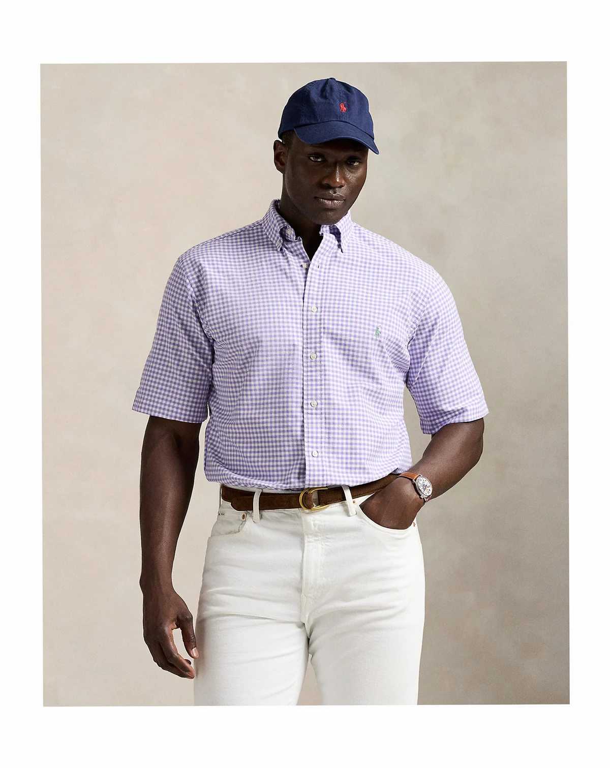 Men's Big & Tall Gingham Oxford Shirt