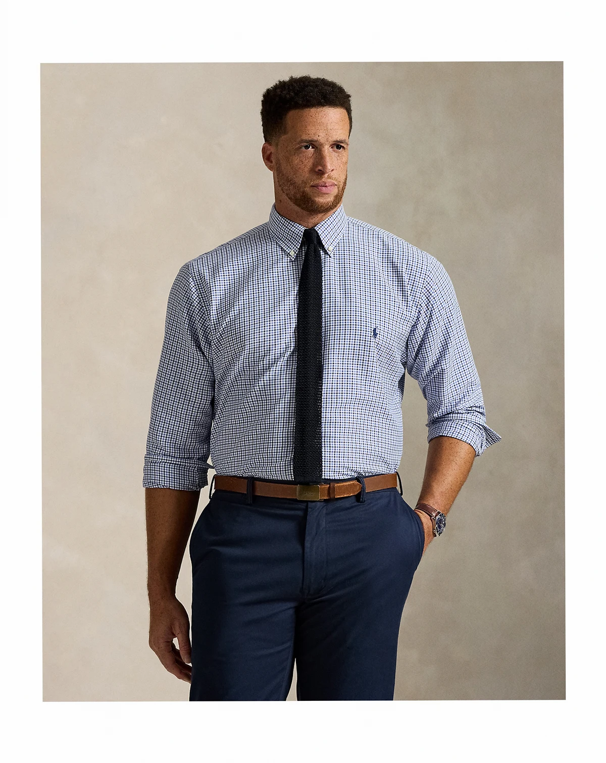 Men's B&T Long Sleeve Performance Oxford Shirt