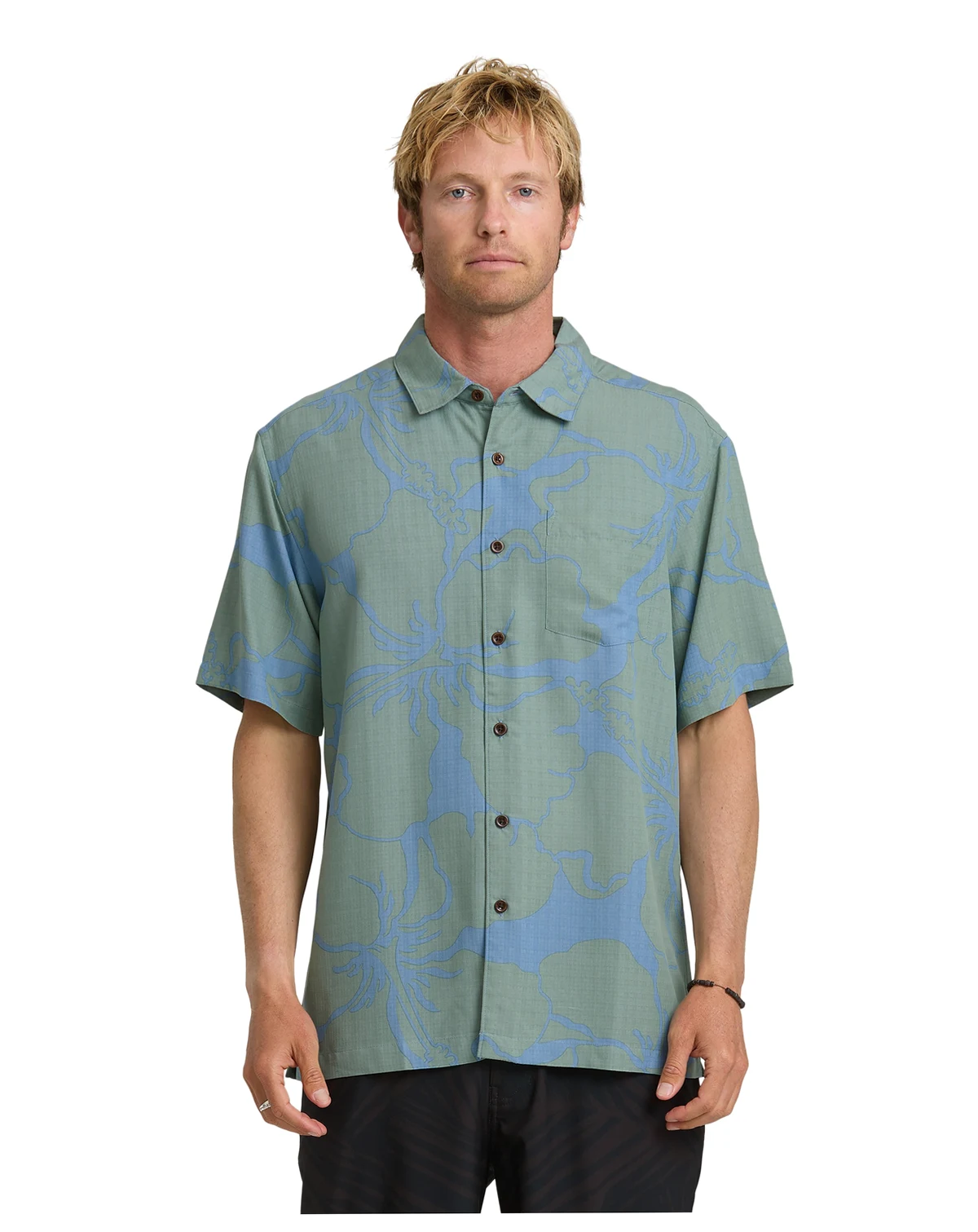 Quiksilver Men's Bay Breeze Short-Sleeve Shirt