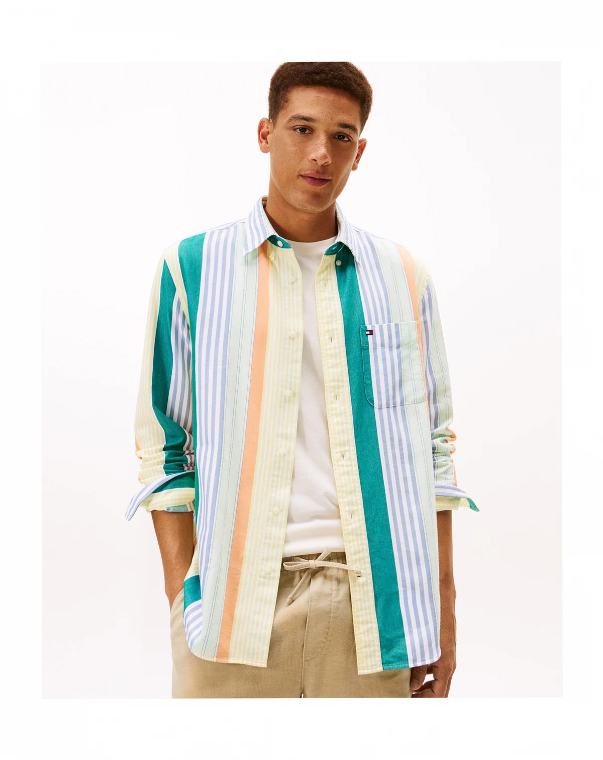 Men's Oxford Candy Stripe Shirt