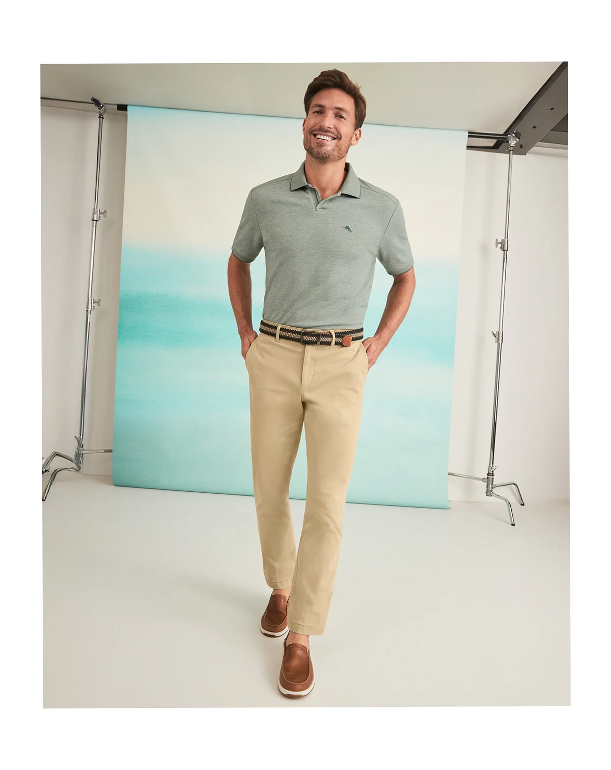 Men's Straight Fit Stretch Boracay Island Chino Pants