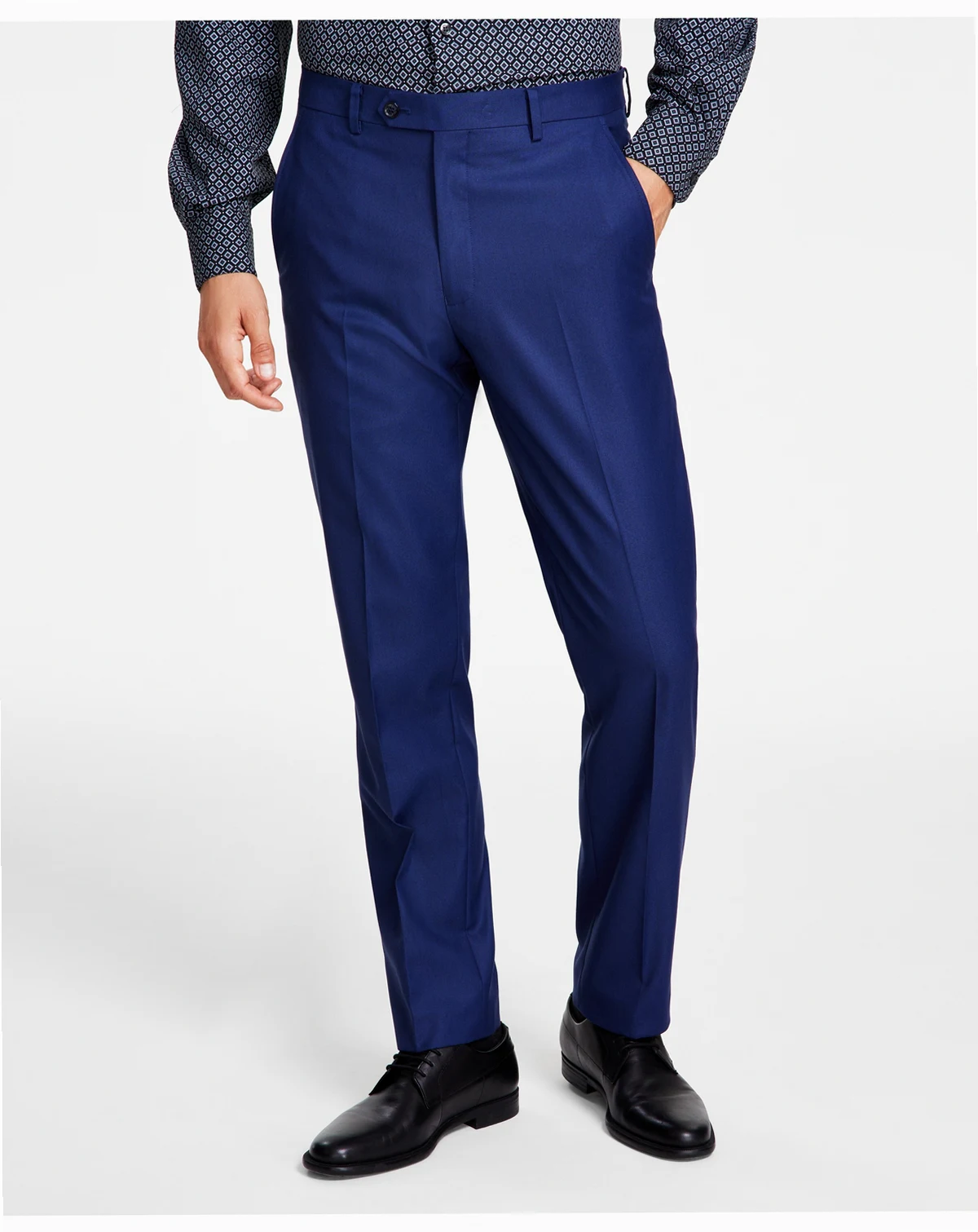 Men's Slim-Fit Stretch Solid Suit Pants, Created for Macy's