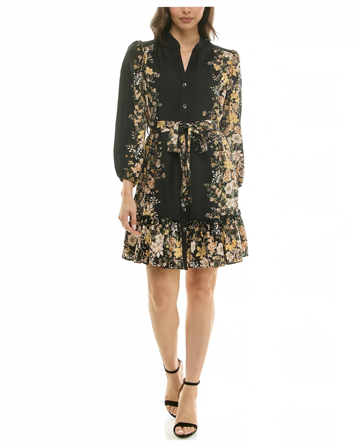 Women's Floral Shirt Dress
