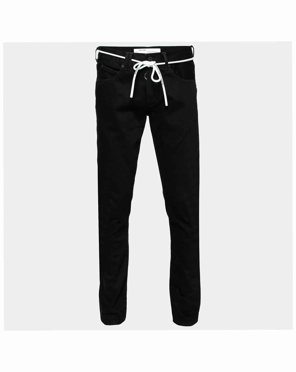 Men's Black Denim Arrow Printed Jeans
