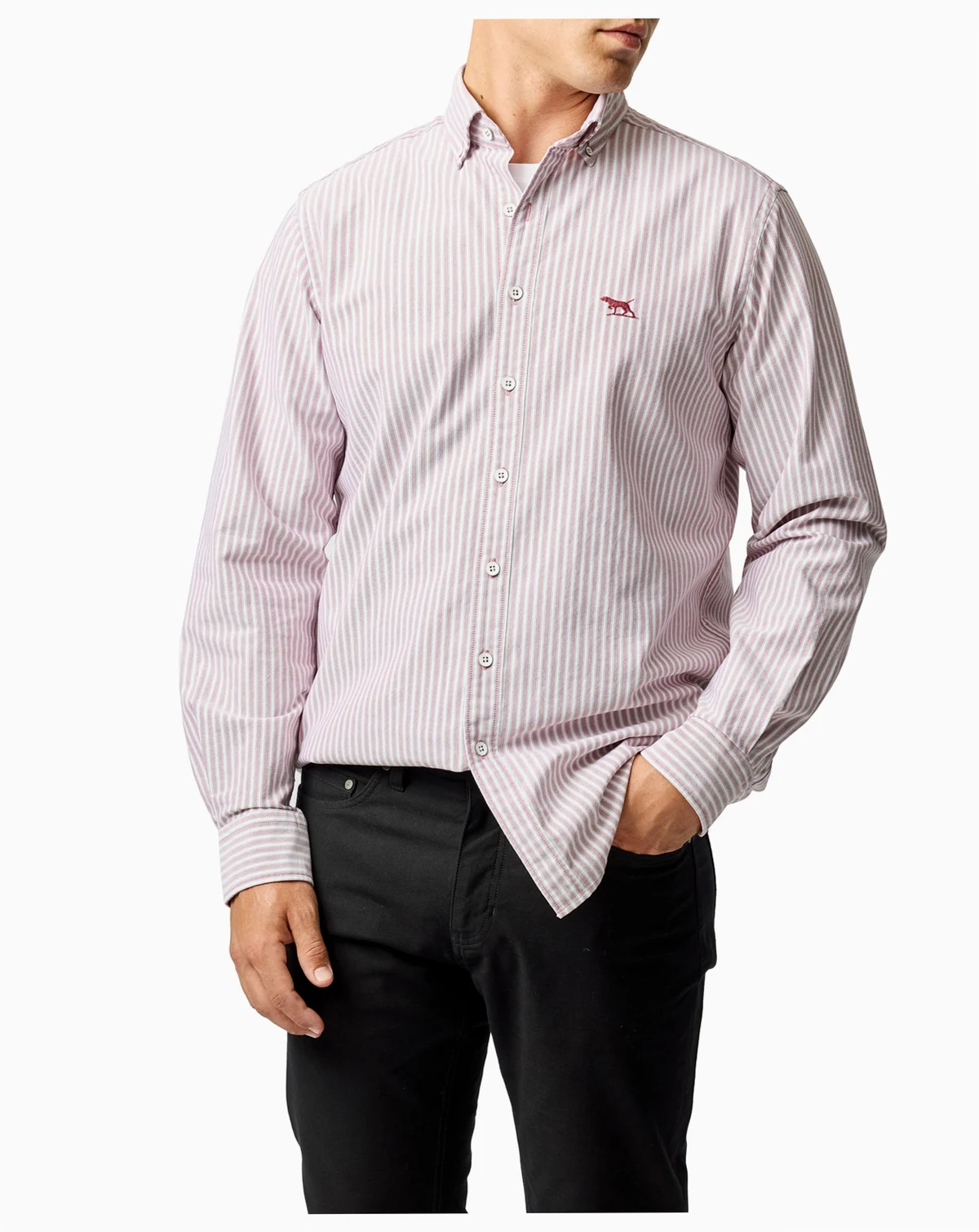 Men's Gunn Oxford Stripe 4 Long Sleeve Shirt