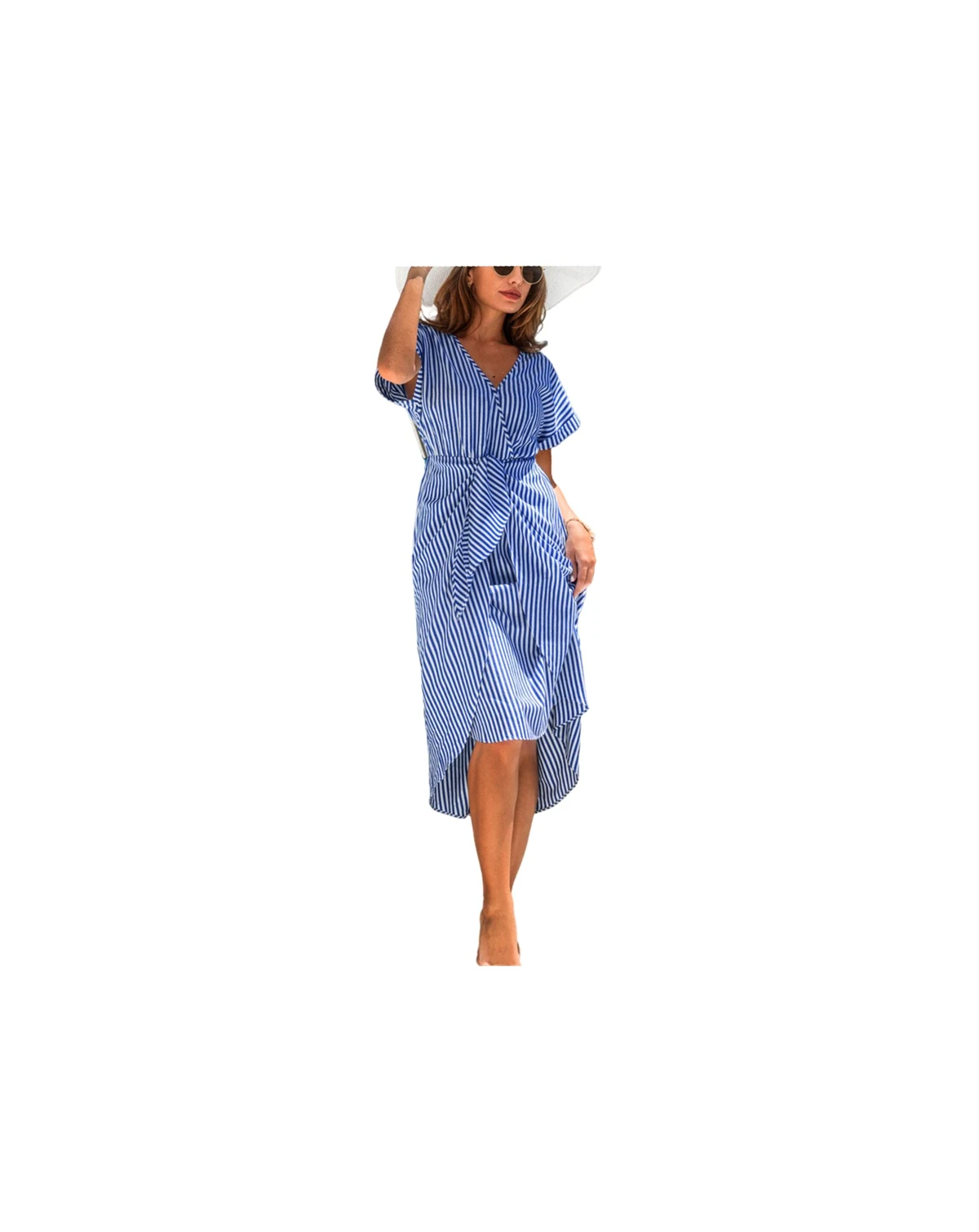 Women's No Looking Back Striped Maxi Beach Dress