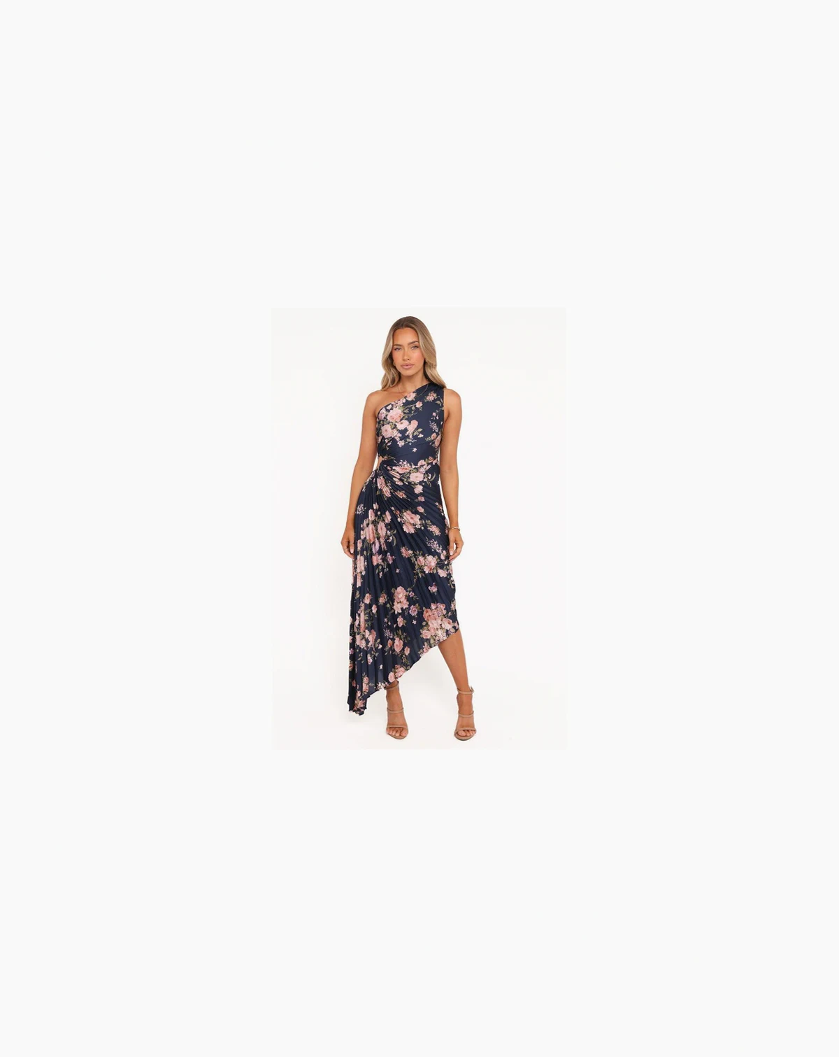 Women's Kleo One Shoulder Maxi Dress - Navy Floral