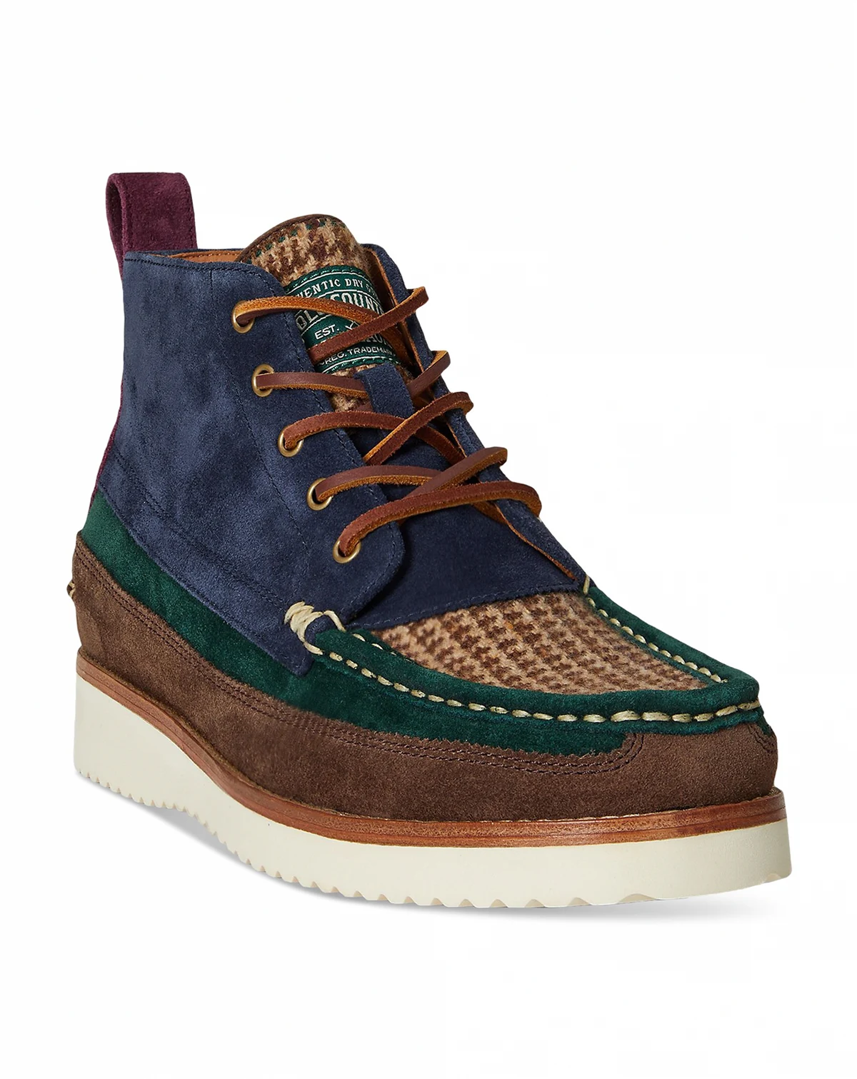 Men's Ranger Suede & Wool Tweed Work Boots
