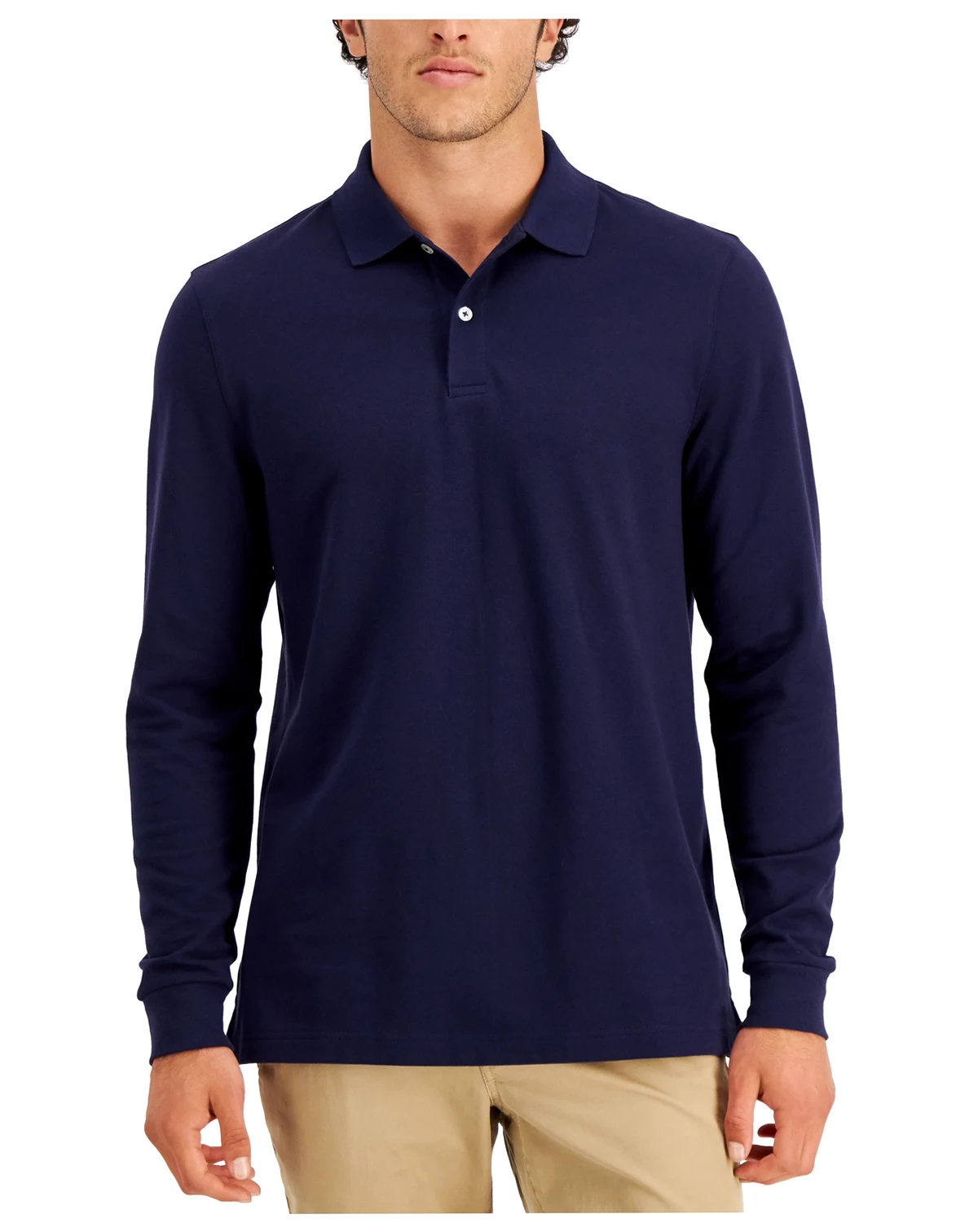 Men's Solid Stretch Polo, Created for Macy's