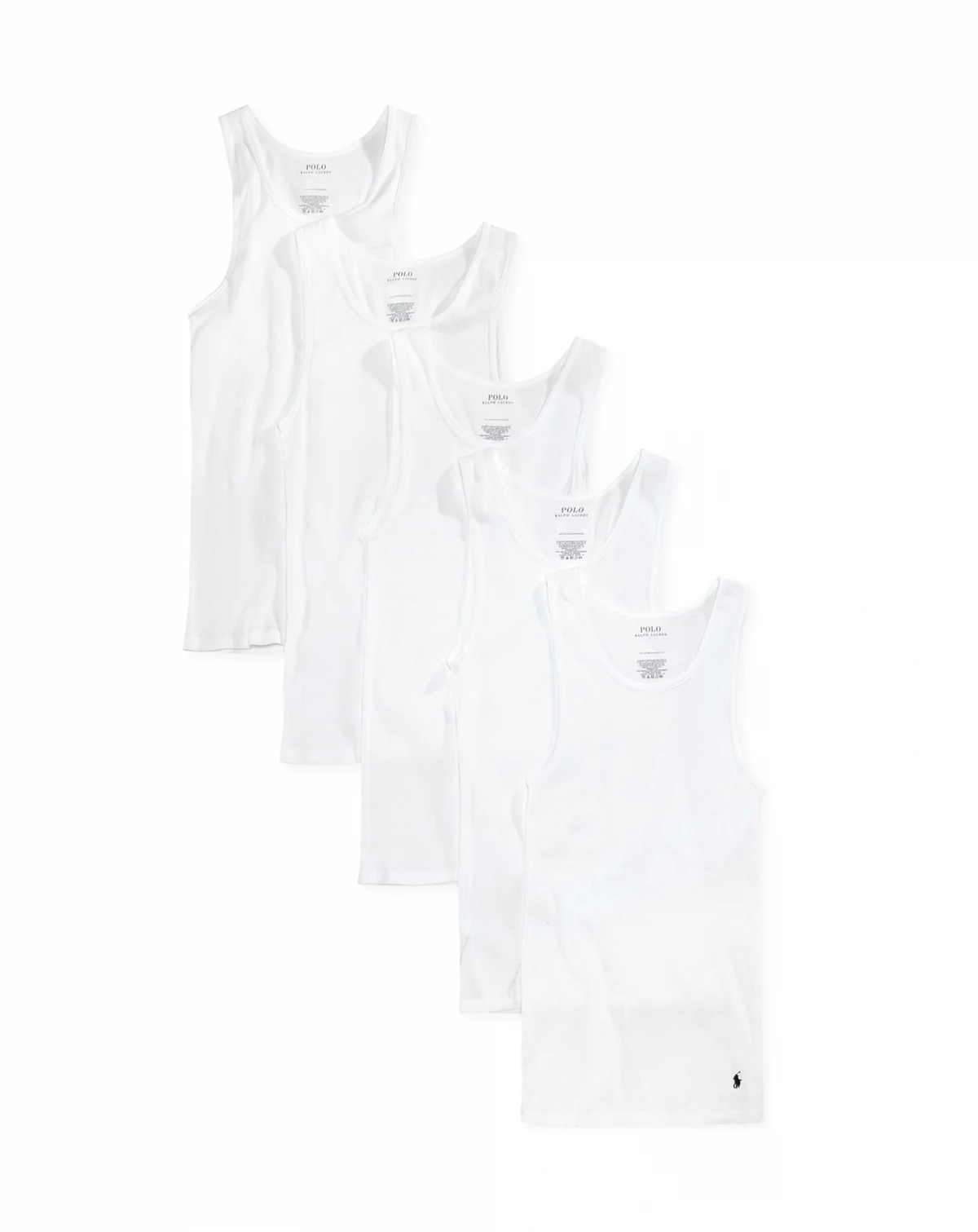 Men's 5-Pack Cotton Undershirt Tank Tops