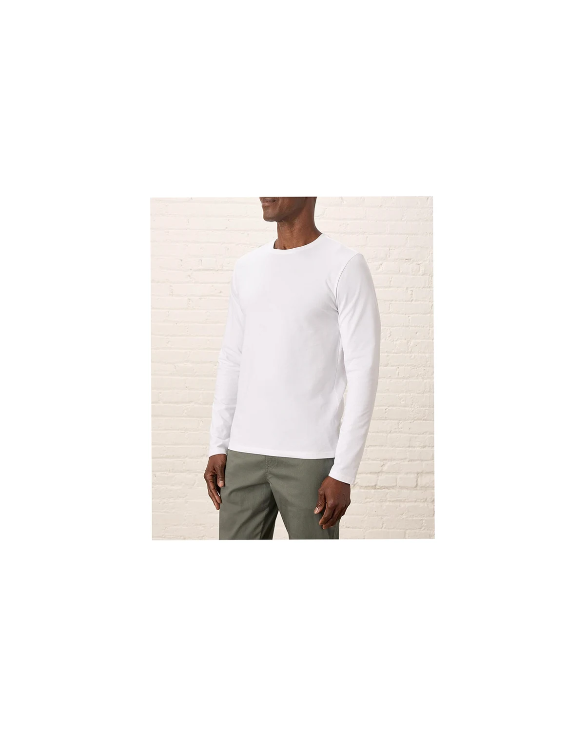Men's Luxe Signature Slim Long Sleeve Tee Made With Organic Cotton