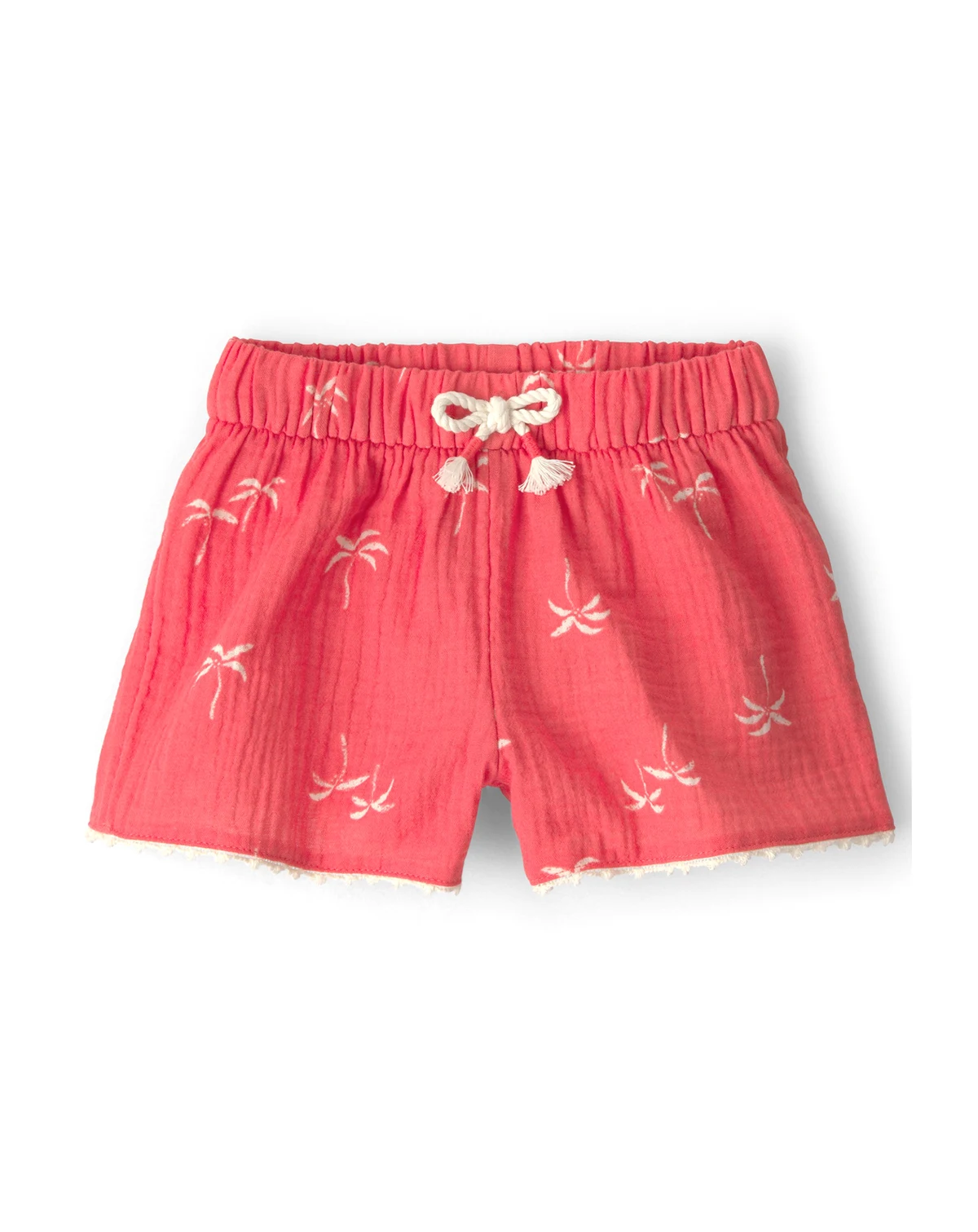 Girls' 2T-5T Palm Tree Tropical Gauze Fashion Shorts